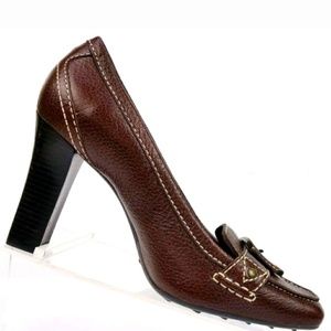 $10  Cole Haan Leather Horsebit Mocassin Pumps 8B